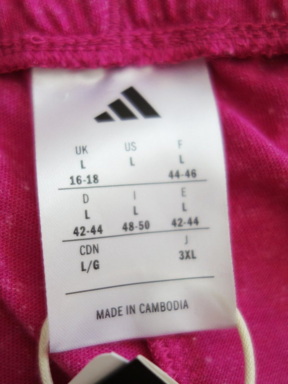 Adidas Women's Soft Shorts High Rise Pocket Semi Lucid Fuchsia (L) NWT! - Picture 7 of 8
